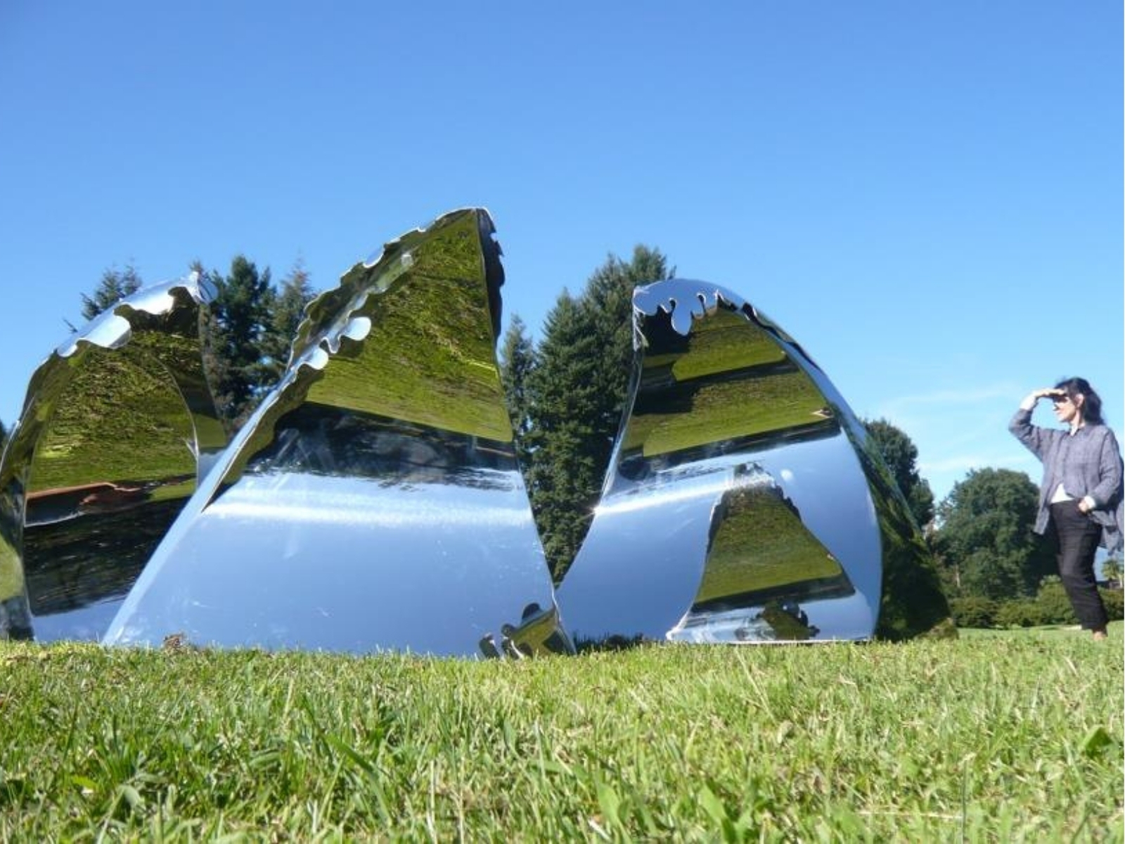 Sculpture en acier poli — Riflessi 1