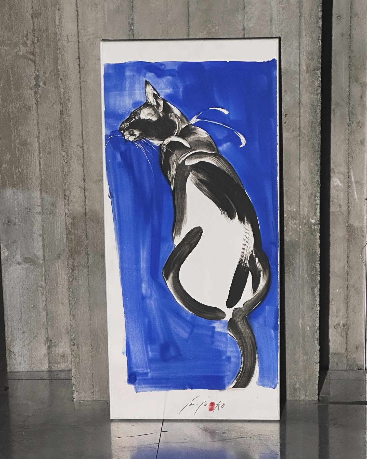 Chat bleu — Gemälde von Sonja Knapp